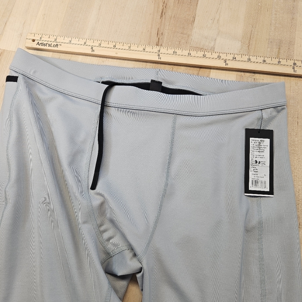 Rhone NWT Compression Thermal Run Fleece Tight Mens Size XLARGE Abyss Gray New - Picture 5 of 13
